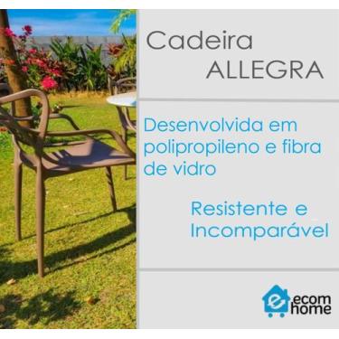 Imagem de Kit com 10 Cadeiras Allegra de Jantar Cozinha Restaurantes Pub Comerci