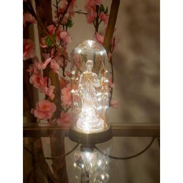 Imagem de Luminária Imagem São Judas Tadeu Patrono Das Causas Perdidas Redoma e 