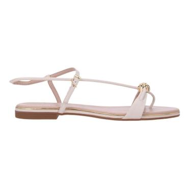 Imagem de Sandália Luz da Lua Rasteira Dedo Slim com Logo