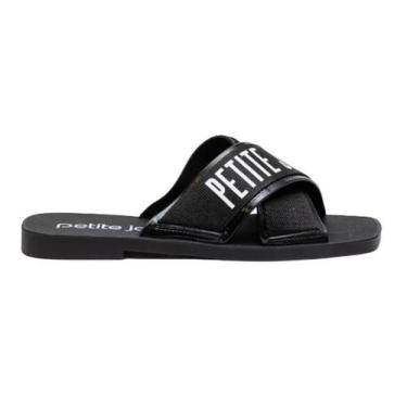 Imagem de Chinelo Petite Jolie VIBE 2 Tiras Preto Pj7611 confortável - Novo, 36