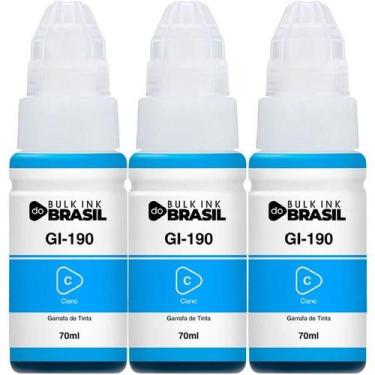 Imagem de Kit 3 Tintas Para G3110, G3111, G4100 G2100 G2110 Gi-190 - Bulk Ink Do