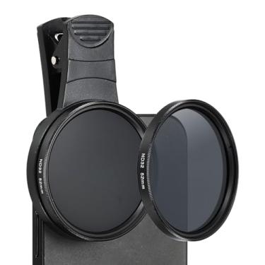 Imagem de PATIKIL Lente de câmera de telefone de 52 mm, lente polarizadora circular com filtro ND32 para a maioria dos smartphones e câmeras DSLR, preta