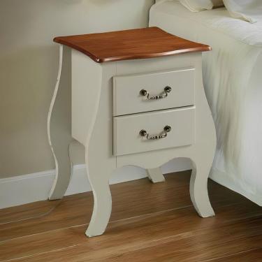 Imagem de Cômoda De Madeira Bombê Mini 2 Gavetas - Verde Chá Com Tampo E Base Imbuia Glazer