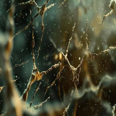 Imagem de Quadro Decorativo Estampa de Neurônio Detalhado para Decoração Modernidade e Inspiração 30x30cm