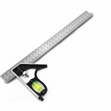 Imagem de Esquadro Combinado 12 Pol. Com Nível E Riscador