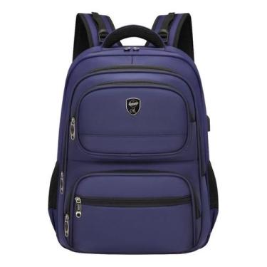 Imagem de Mochila Executiva 5 Bolsos Moderna Resistente Trabalho Ofert - Alwy, P