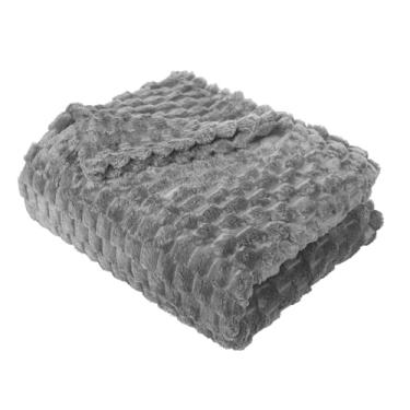 Imagem de Cobertor de viagem de flanela aconchegante e travesseiro 2 em 1 cobertor de avião macio com manga de bagagem, clipe de mochila dobrável para viagem de avião, carro, acampamento