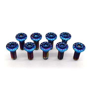 Imagem de Parafusos de montagem do disco de freio dianteiro Arashi para Suzuki B-KING GSX 1300 2008-2010, GSX1300R Hayabusa 2008-2020 ABS 13-20, V-STROM DL650 07-12 Parafusos Torx cônicos de titânio M8x22 azul