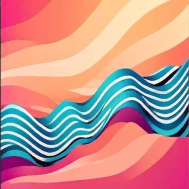 Imagem de Quadro Decorativo Abstrato Colorido Arte Moderno para Parede - Decoração Vibrante 50x50cm