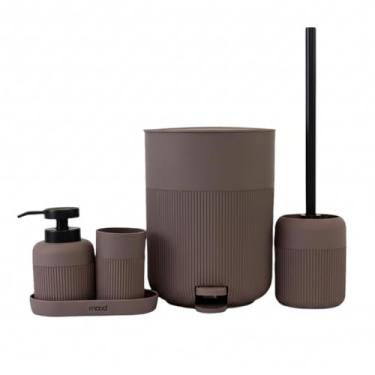 Imagem de Kit Jogo de Banheiro 5 Peças Café - Completo e Elegante Design Moderno e Decoração Sofisticada -Funcional e Estiloso