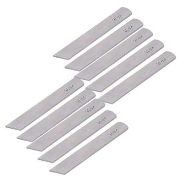 Imagem de 10 peças de máquina de costura lâmina de corte inferior kits de substituição de aço de alta qualidade durável industrial peças de overlock para siruba 737 747 757