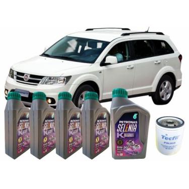 Imagem de Kit Troca De Óleo Original Selenia K Power 5W30 API SP - Fiat Freemont