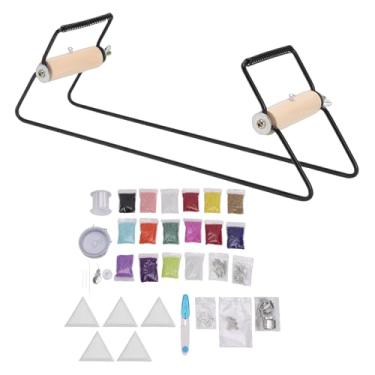 Imagem de Fabater Kit de Tear de Contas, Kit de Pulseira de Tear Artesanal Diy, Suprimentos de Miçangas, Acessórios de Fabricação de Joias para Pulseiras, Cintos, Brincos