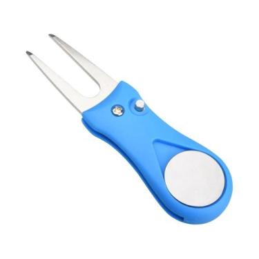 Imagem de Ferramenta De Reparação De Divot De Golfe Dobrável Com Marcador De Bol