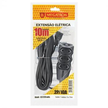 Imagem de Extensao Cabo Pl 2x0,75 10 Metros Preta 104