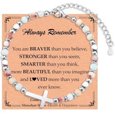 Imagem de Presentes para meninas adolescentes, coisas modernas, cristãs, religiosas, Natal, meias, pulseiras cruzadas para mulheres, meninas, joias, dia dos namorados, Páscoa, batismo, sagrada comunhão