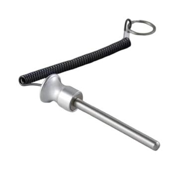 Imagem de kowaku Pino de peso para máquina de cabo, peça de reposição de 8 mm com inserção para corda de tração, ideal para uso doméstico, em hotéis e academias, Argent