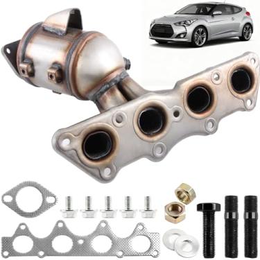Imagem de Conversor catalítico com kit de junta compatível com Hyundai Accent Veloster Kia Rio Soul L4 1,6L, substitui 674-891 285102BEF1, ajuste direto (compatível com EPA)