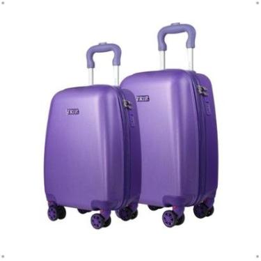 Imagem de Kit Malas Infantil Escola Bordo Roda 360° Acompanha Adesivos-Unissex