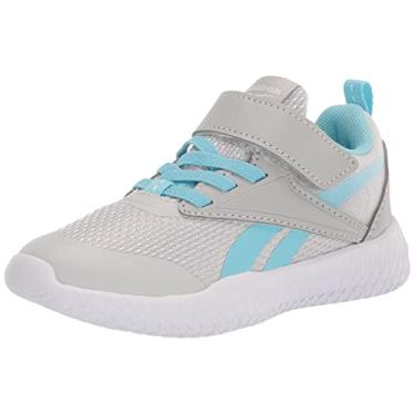 Imagem de Reebok Tênis infantil unissex Flexagon Energy 3.0 Cross Trainer, Cinza puro, azul digital, 12 Little Kid