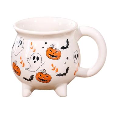Imagem de Copos de Halloween | Novidade xícara de café de cerâmica - artigos de festa de doces ou travessuras, mesa de chá para bebidas, centros de mesa para hotel, restaurante, balcão, apartamento, cozinha