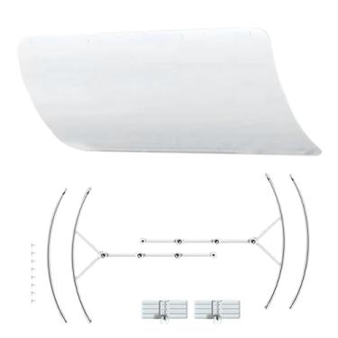 Imagem de Defletor de ar condicionado de janela, capa de desviador de ar ajustável para ventilação CA - tela de controle de fluxo de ar guia de vento para idosos, escritório, apartamento, cozinha, verão