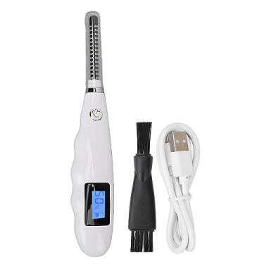 Imagem de Modelador de cílios elétrico aquecido usb recarregável aquecimento rápido design de dentes largos de longa duração para mulheres meninas material de silicone abs