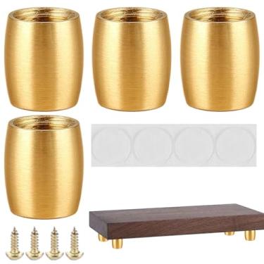 Imagem de Pernas de cadeira de substituição - Substituição de pés de sofá - Protetor moderno antideslizante para pisos de madeira, mesa móvel e armário de mesa