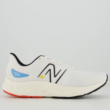 Imagem de Tênis New Balance Fresh Foam X Evoz V3 Branco e Preto-Masculino