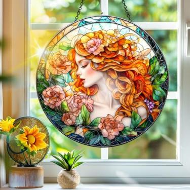 Imagem de Apanhador de sol de acrílico colorido, apanhadores de sol, decoração de janela pendurada, arte de parede de arco-íris, para sala de estar, quarto, varanda, interior, exterior, jardim, ornamentos