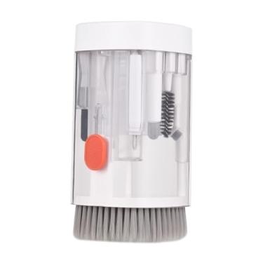Imagem de ZJchao Kit de Limpeza de Eletrônicos Limpador de Teclado Kit de Limpeza de Câmera DSLR de Laptop 21 Em 1 Caixa de Limpeza Multifuncional Portátil Tampa Magnética Preto Branco Material (Branca)
