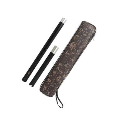 Imagem de Flauta de bambu vintage tradicional F afinada instrumento de sopro de madeira de oito furos adequado para iniciantes e amantes de música