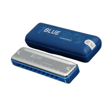 Imagem de Gaita diatônica profissional de 10 furos Blues C Tone com pente de plástico cinza