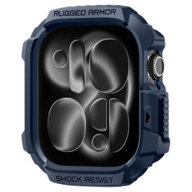 Imagem de Spigen Rugged Armor 2 Projetado para Capa Apple Watch Série 11/10 46mm Capa Durável de TPU - Azul Marinho