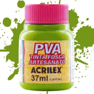 Imagem de Tinta PVA Fosca para Artesanato 37ml Acrilex - Cores Frias - 03240, VE