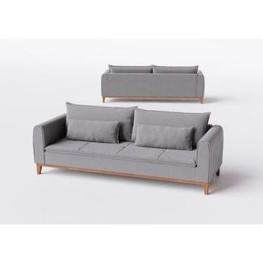 Imagem de Sofá Lorenzo Cinza - Buriti Estofados, 270cm