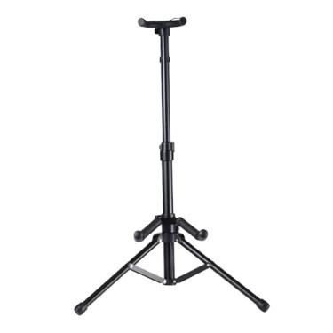 Imagem de Dynwave Suporte para violino com suporte para arco, para ukulele, dobrável, tripé para instrumentos musicais, acessório para instrumentos musicais em