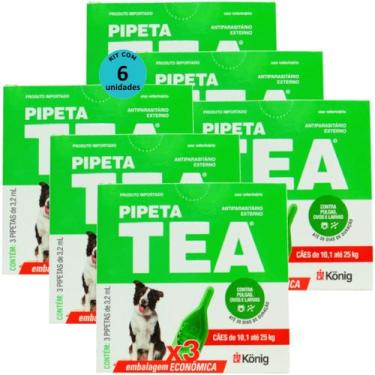 Imagem de Pipeta Tea 3,2ml Antiparasitário Contra Pulgas Para Cães de 10,1 até 2