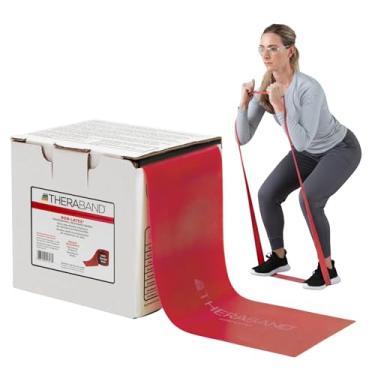 Imagem de TheraBand exercise band - latex free - 25 yard roll - Red - medium