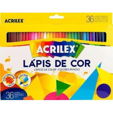 Imagem de Lápis de Cor Acrilex 36 Cores Criatividade Sem Limites - Acrilex Tinta