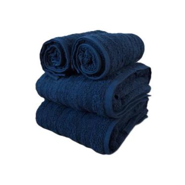 Imagem de Jogo 4 Toalhas de Banho e Rosto Super Grossa Loft Macia 100% Algodão A