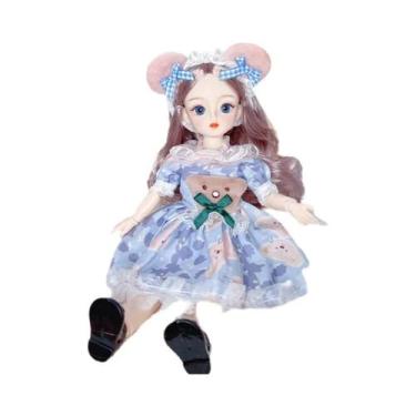 Imagem de Boneca Articulada De Anime De 30cm Para Meninas Com Roupas, 23 Juntas,