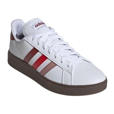 Imagem de Tênis Adidas Grand Court Base 2.0 Masculino - Branco e Vermelho 45-Masculino