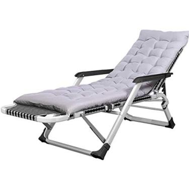 Imagem de YYBOES Espreguiçadeiras reclináveis extra largas | Cadeira de jardim reclinável dobrável | Espreguiçadeiras dobráveis | Cadeira relaxante confortável para pátio e piscina