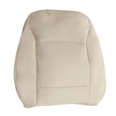 Imagem de Vroelos Capa de assento traseiro superior de couro perfurado para motorista, capa de substituição para assento lateral do motorista marrom compatível com Subaru Outback 2015-2019