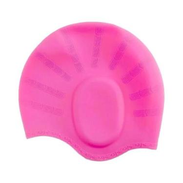 Imagem de Touca De Natação Grande De Silicone Para Adultos, Impermeável, Alta El