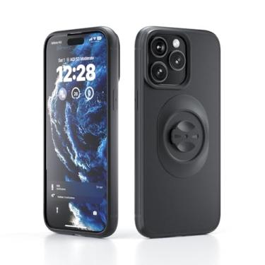 Imagem de FASTAND Capa de celular para bicicleta – Compatível com iPhone 13 Pro, capa fina à prova de choque com design de trava segura, serve para suportes de um quarto de volta usando interface estilo Garmin