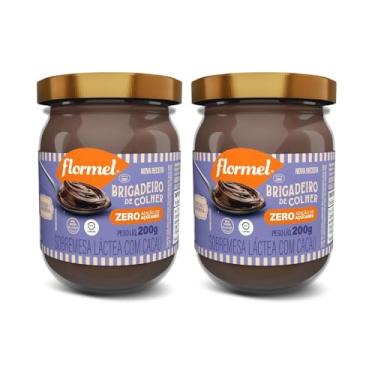Imagem de Flormel Kit 2 Brigadeiros de Colher Zero Açúcar, Sem Glúten, Adoçado com Taumatina, 200g cada, Doce Cremoso