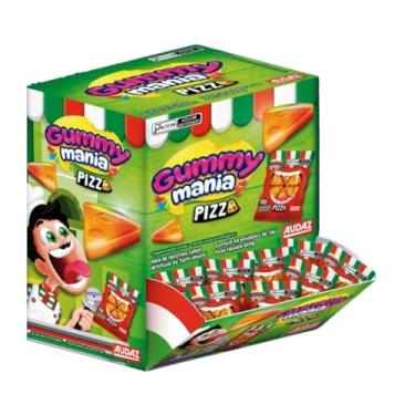 Imagem de Bala Gelatina Gummy Mania Pizza 40 Unidades De 15g