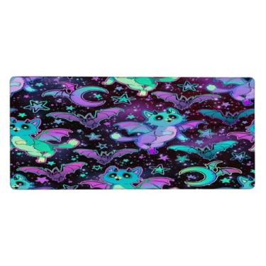 Imagem de Tapete de mouse grande e colorido para computador à prova d'água com base de borracha antiderrapante para escritório, computador, teclado, laptop e mesa de casa, 89,9 x 39,9 cm